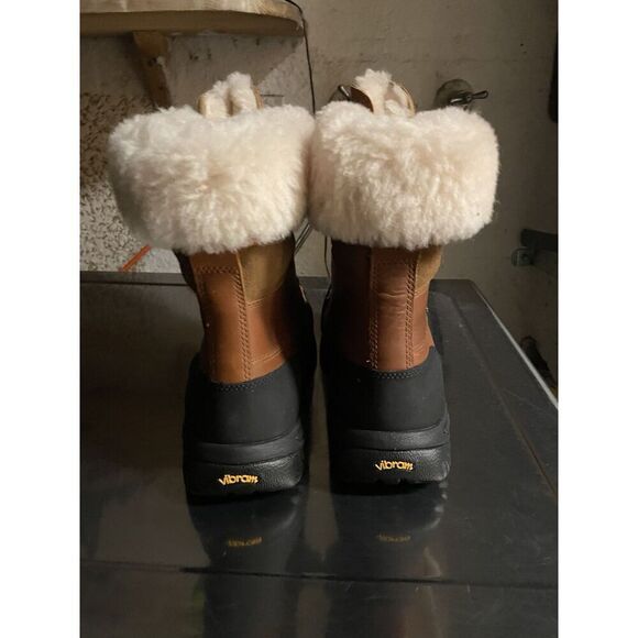 UGG Butte Worchester Brown Leather Waterproof Vibram Boots Men 9M US/42EU 5521 - Picture 16 of 16